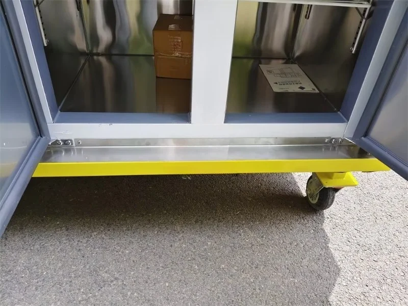 Custom Portable Ice Cream Display Cart with Storage Cabinet  Ice Cream Serving Station for Outdoor Party Wedding Event Catering
