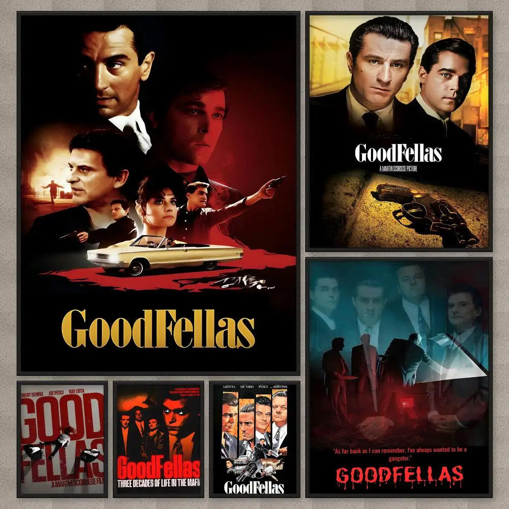 Classic Movie Goodfellas Gangsters Godfather Poster HD Wall Art Home Decor Waterproof Print Bedroom Garage Party Gift