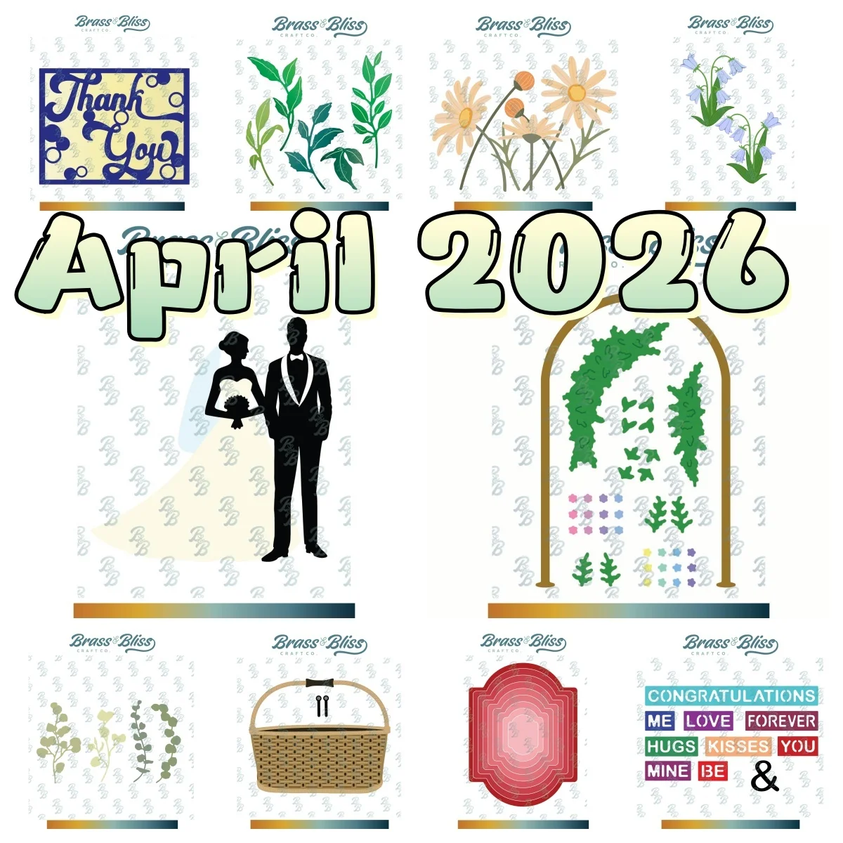 Flowers Wedding Couple Metal Cutting Dies for DIY Greeting Card Making Scrapbooking Craft Paper Decoration April 2026 New