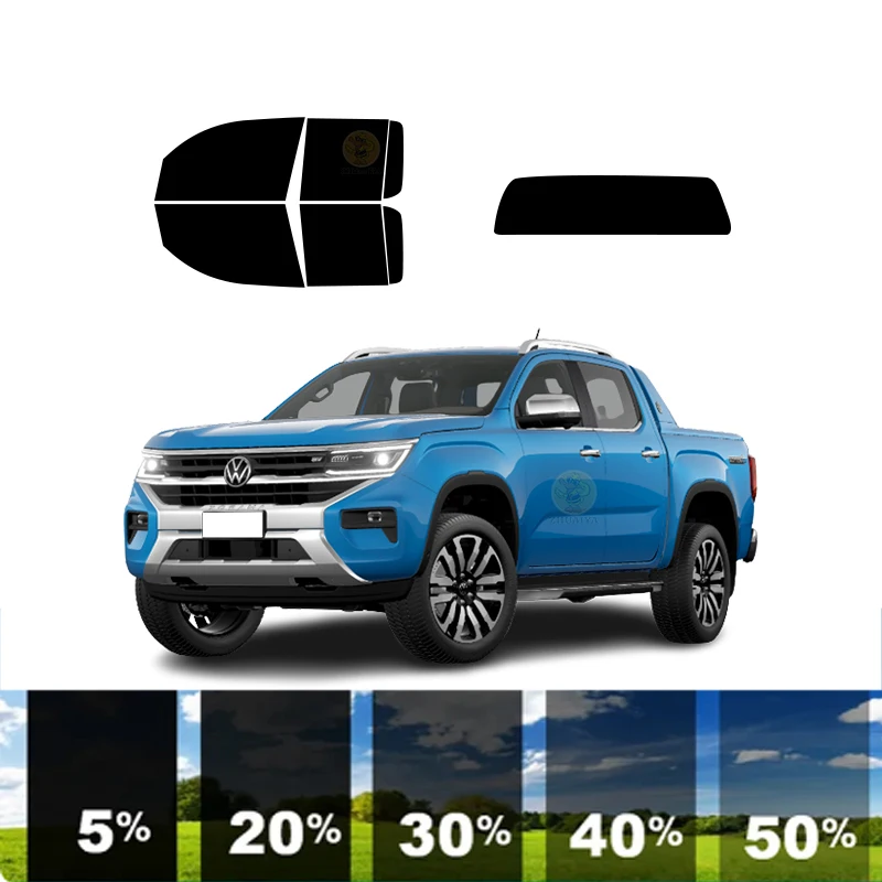 

precut Removable Window Tint Film For Car 100% UVR 5%-35%VLT Heat Insulation Carbon ﻿For VOLKSWAGEN AMAROK 4 DR PU 2023-2023