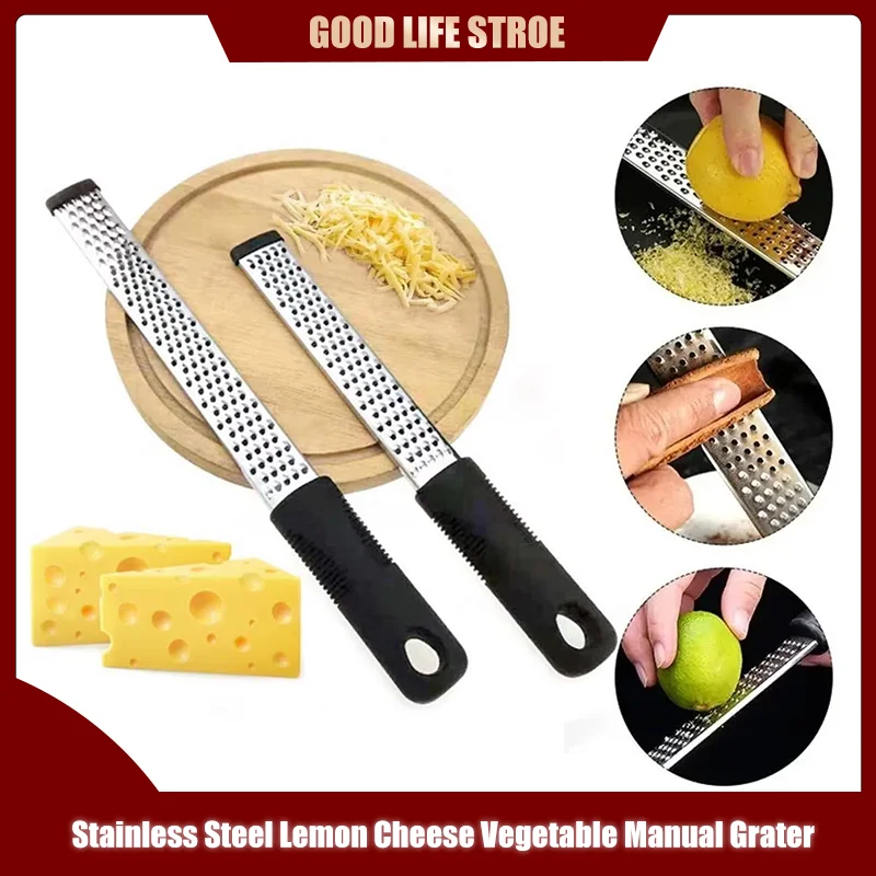 

Cheese Grater Lemon Grater Food Grade Stainless Steel Peeler Sharp Blade To Shred Cheese Vegetable Kitchen Tools