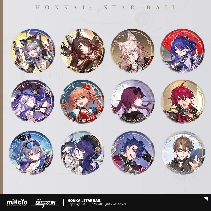 

Official miHoYo Honkai:StarRail Character Illustrations Series Badges Void Fate Anime Game Merchandise Accessories Pin