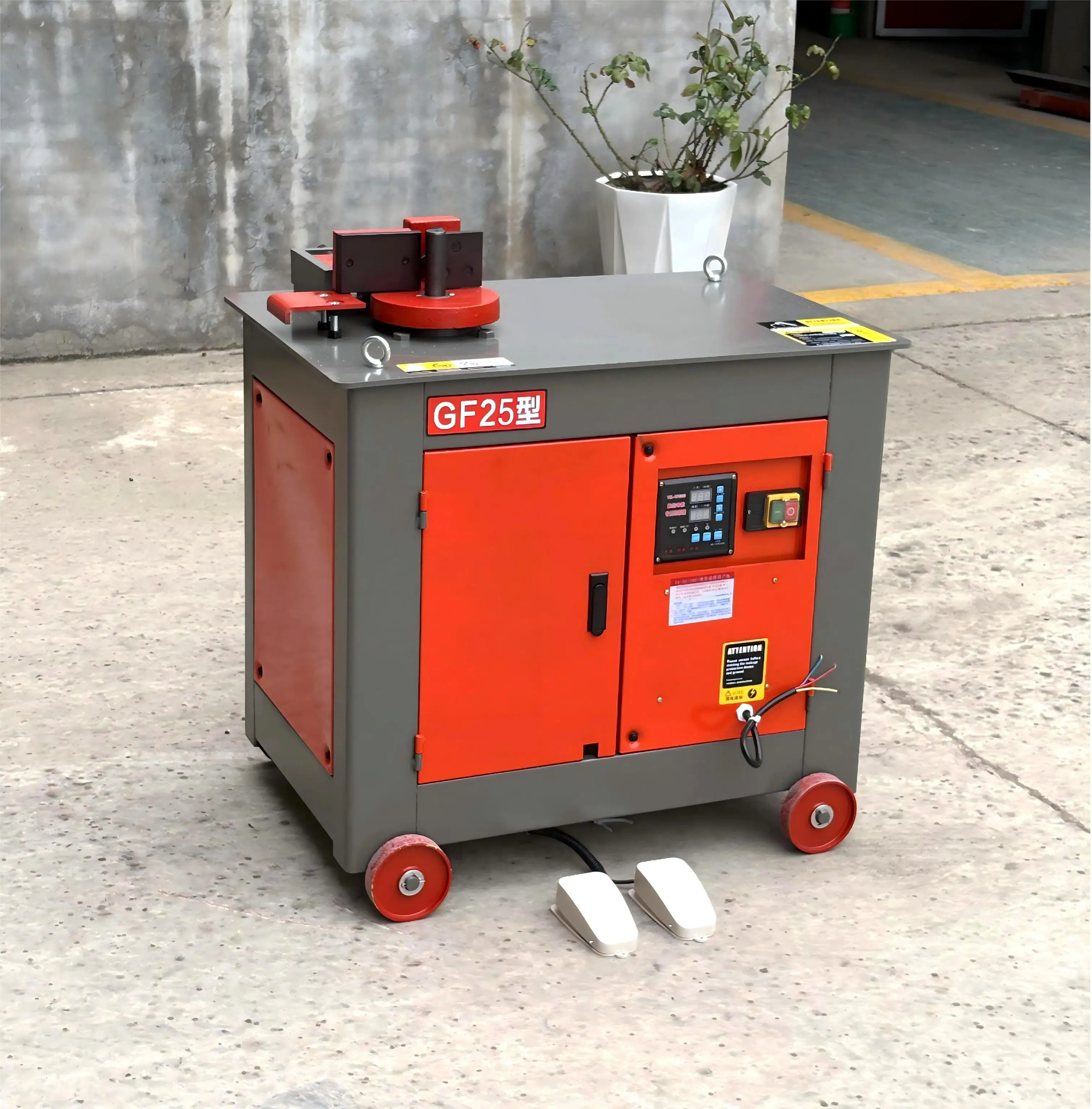 

Автоматический станок для гибки арматуры GW42J с тормозным двигателем, настраиваемое напряжение, подходит для арматуры диаметром 4-35 мм.