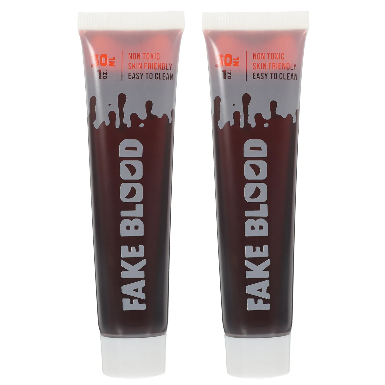 

2 Bottles Fake Blood Halloween Plasma Makeup Red Color Realistic Flowing for Scars Bruises Cosplay Special Effects