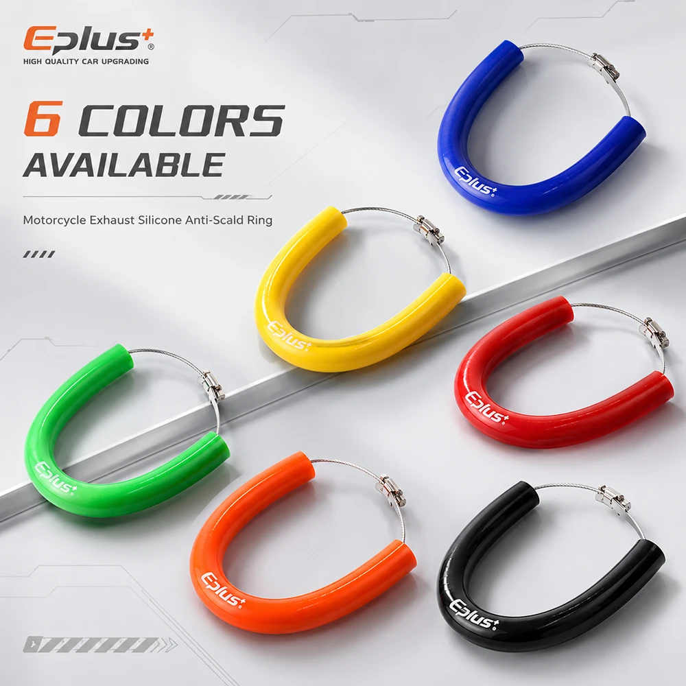 Universal Motorcycle Exhaust Pipe Muffler Protector Ring Silicone Heat Shield Guard Anti-hot for Yamaha Honda Kawasaki Suzuki KT