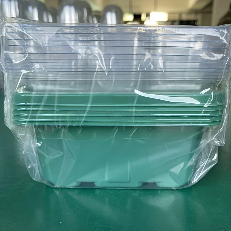 Seed Sprouting Tray Set with Domed Lid, (1 Vented Dome Lid + 1 Clear Lid + 1 Seedling Tray + 1 Base) Seedling Box Greenhouses