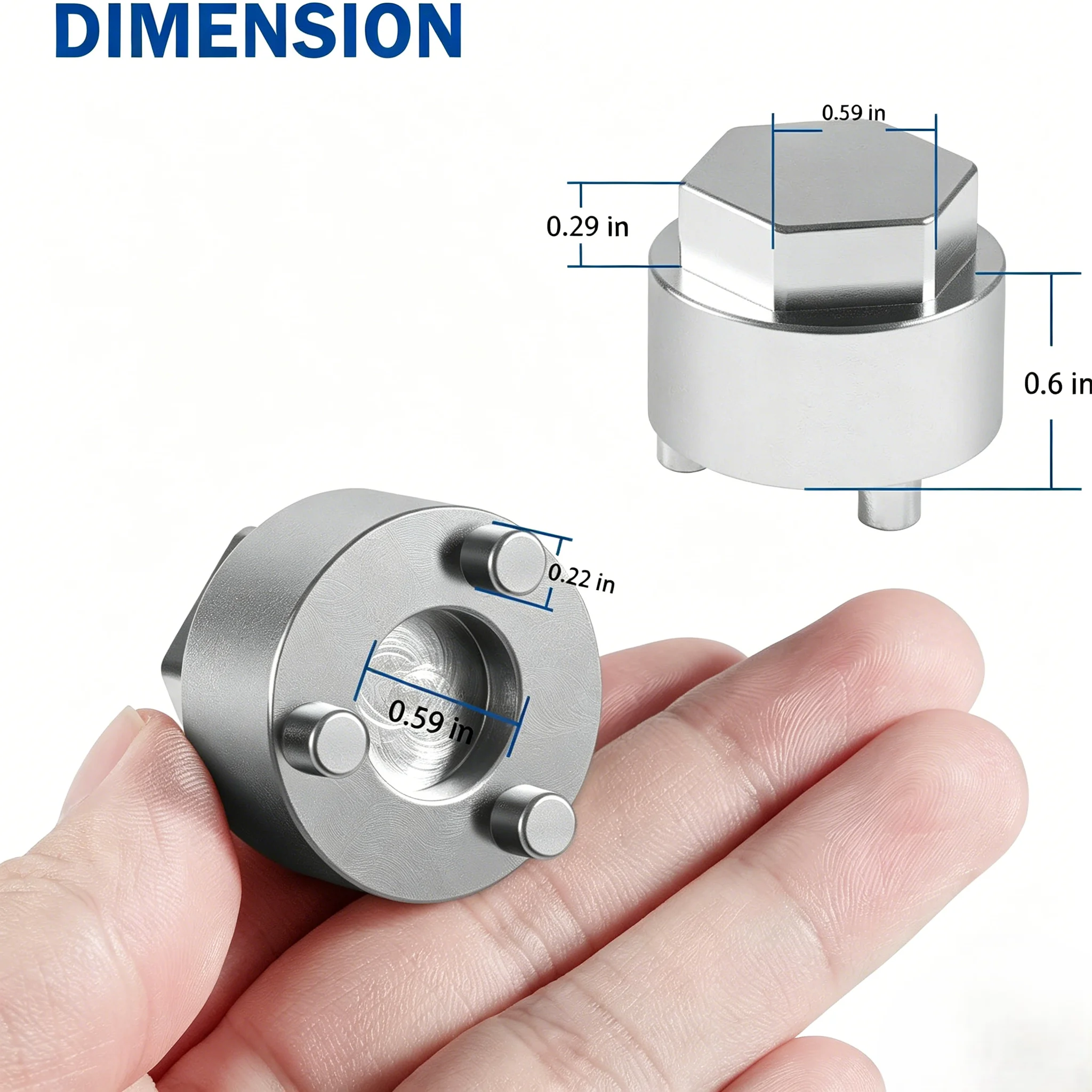 32106891974 Steering Rack 24mm Hex Head Direction Machine Removal Tool Thrust Piece for BMW EPS 1 2 3 4 Series F30 F31 F32 F33