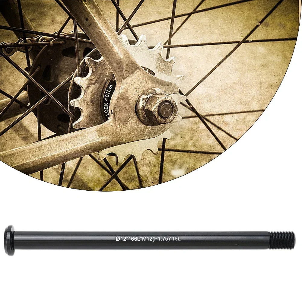 Bicycle Replacement Front/Rear Thru Axle 12/15mm 122-181L P1.5/P1.75 Bike Quick Release Hubs Tube Shaft Skewers