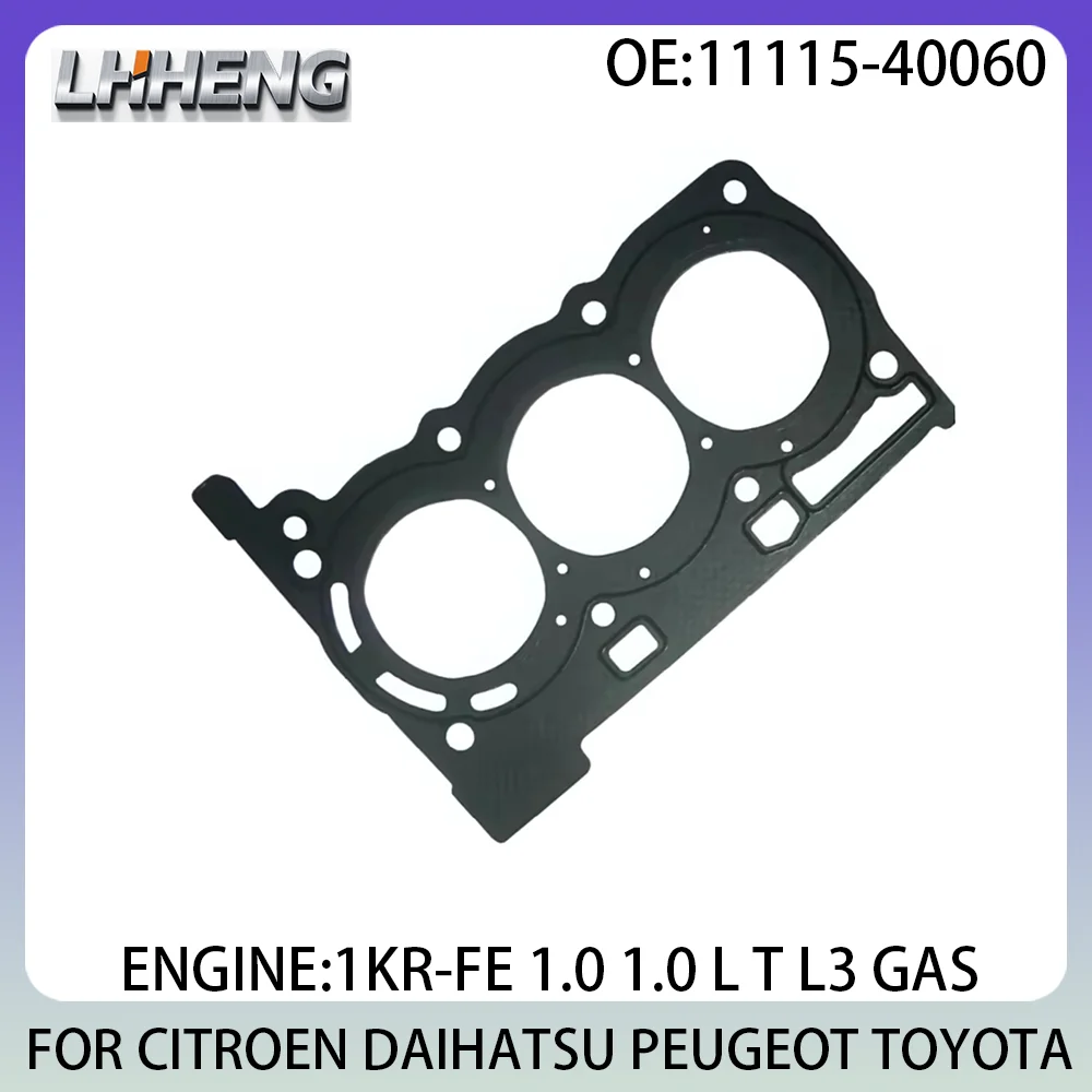 

Engine Cylinder Head Gasket For CITROEN C1 DAIHATSU CUORE SIRION PEUGEOT TOYOTA 1.0L 1.0 L T L3 GAS 2005-2022 1KR-FE 1111540060