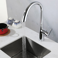Invisible Pull-out Kitchen Hot and Cold Faucet Rotatable and Retractable Anti-splash Vegetable Basin Sink Household