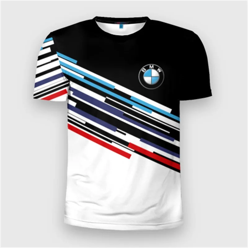 

2025 Summer Men's BMW Short Sleeved Cycling Shirt Breathable Mountain Bike Cycling Short Sleeved BMW 3D Printed Comfortable Top