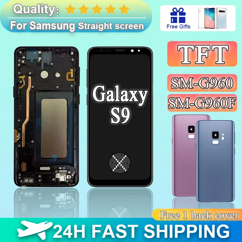 New TFT S9 G960 Screen Assembly for Samsung Galaxy S9 G960F G960U/DS Lcd Display Touch Screen with Frame Digitizer Parts