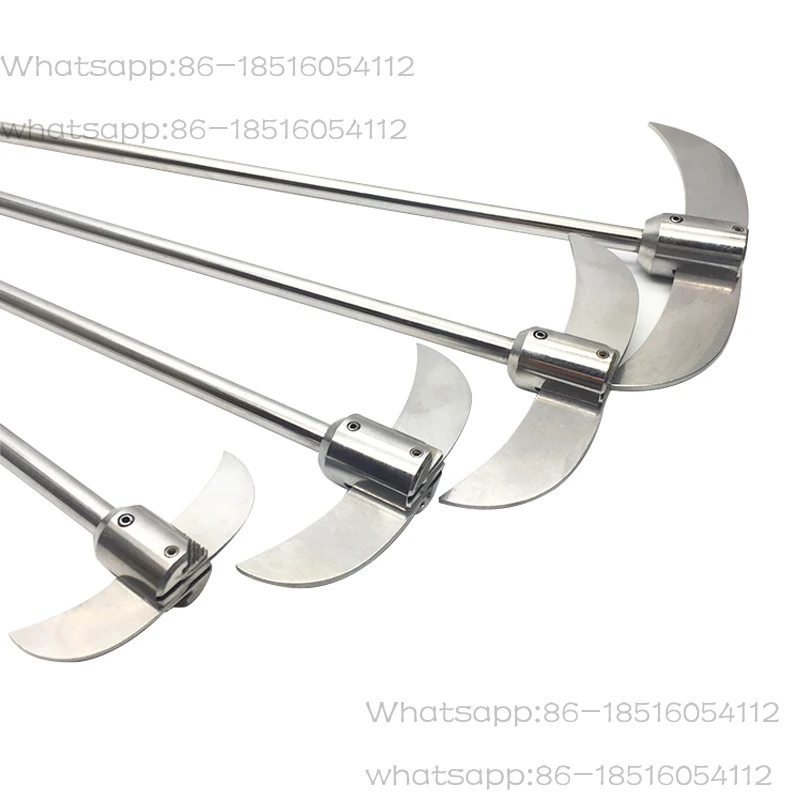 

Лабораторная колба из нержавеющей стали 304, закрывающаяся, без ПТФЭ, двухлопастная лопатка с двойным лезвием