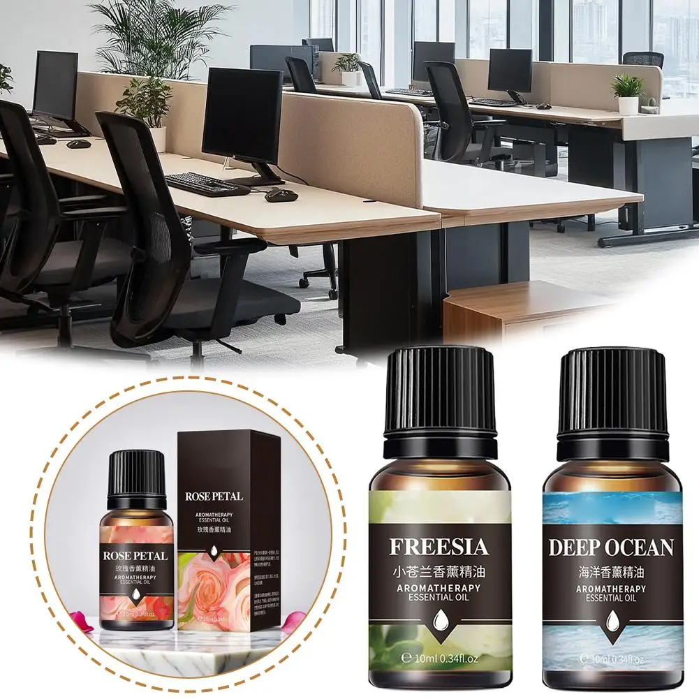 10Ml Minyak Esensial untuk Penyebar Aroma Pelembap Udara Rumah Lavender Larut Dalam Air Lavender Lemon Melati Aroma Tahan Lama