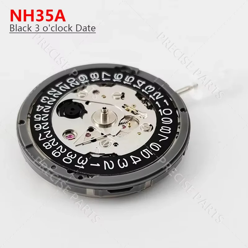 nh35a-4r35-automatic-mechanical-movement-24-jewels-high-precision-black-3-o'clock-date-display-watch-replacement-movement