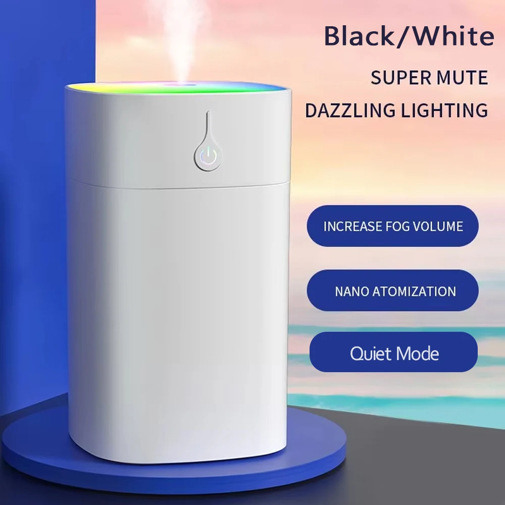 Colorful Humidifier 1 Home USB Portable Humidifier with Atmosphere Color Light Night Light Air Purification Humidifier