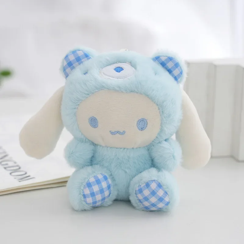

Keychain Doll Sanrio Kawaii Plush Hello Kitty Melody Kuromi Cinnamoroll Cartoon Animal Stuffed Pendant Backpack Decoration Gifts