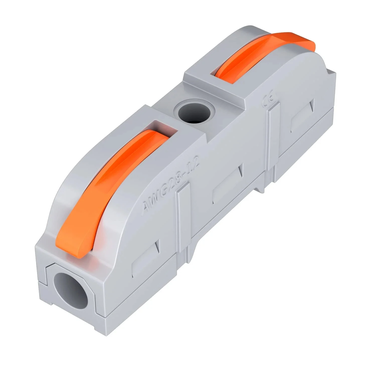 34/50/100pcs Lever Wiring Connector Fast Compact Splicing Electrical Connector  1 to 1 Inline Wire Connector Connect 28-12 AWG
