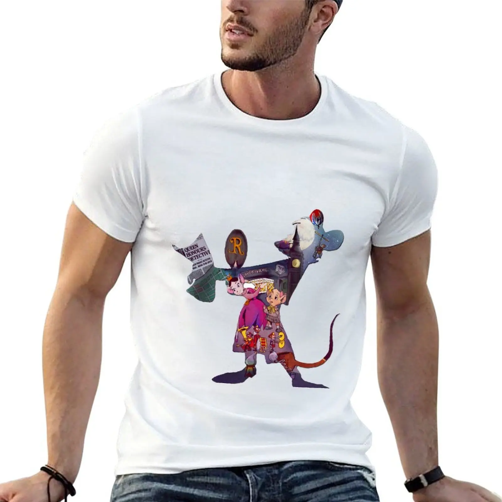 Basil of Baker Street T-Shirt man t shirt luxury anime tshirt t shirt personalised T-shirt