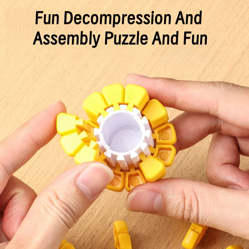 Mini llavero de cubo de maíz AB moldeado por inyección creativo multifuncional, colgante para aliviar el estrés, rompecabezas, Tetris, juguete para regalo