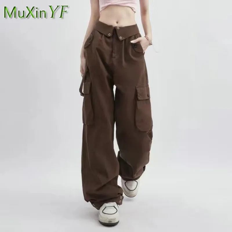 Conjunto de chándal de 3 piezas para mujer, suéter de punto elegante coreano, camisa inferior y pantalones Cargo, otoño e invierno, novedad de 2024