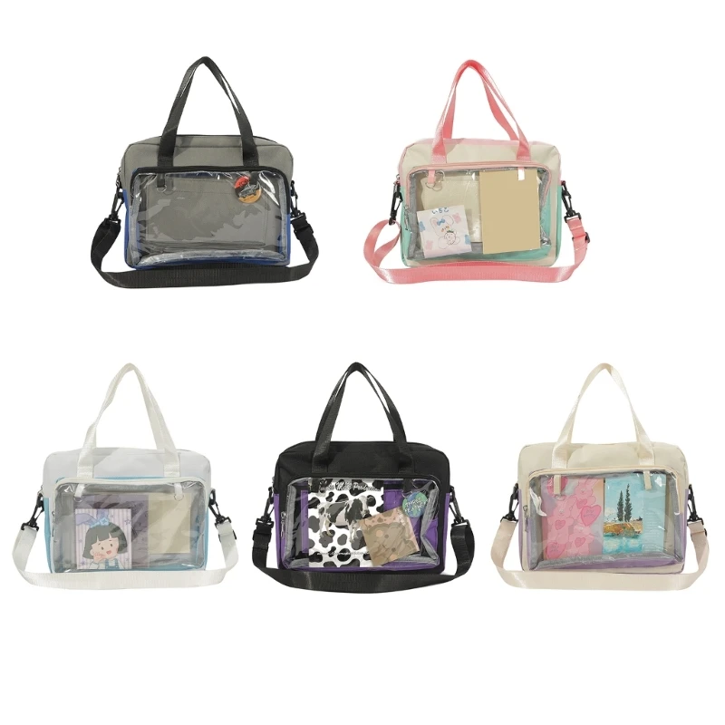 

Womens Bag Harajuku Shoulder Bag Transparent Cosmetic Bag for Daily