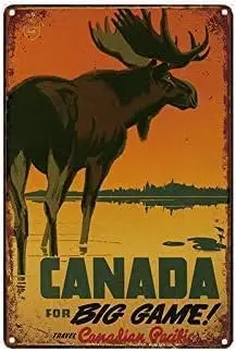 1p,Metal Tin Sign canada travel Decor Bar Pub Home Vintage Retro Poster METAL TIN SIGN  inches