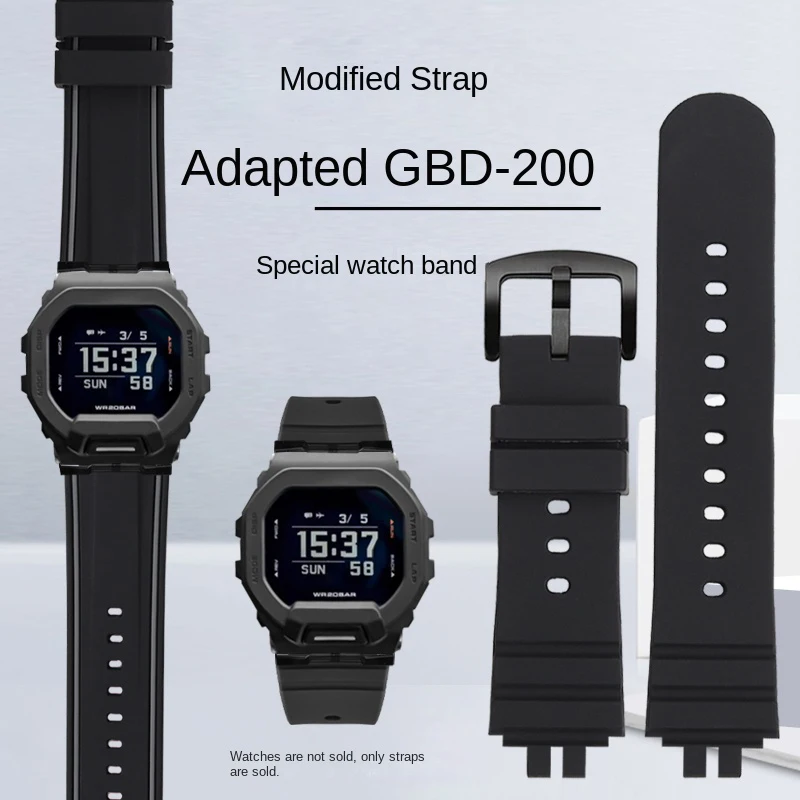 

GBD200 strap for Casio G-SHOCK series 3506 GBD-200 GBD-200SM GBD-200RD-4 specially modified silicone strap bracelet accessories