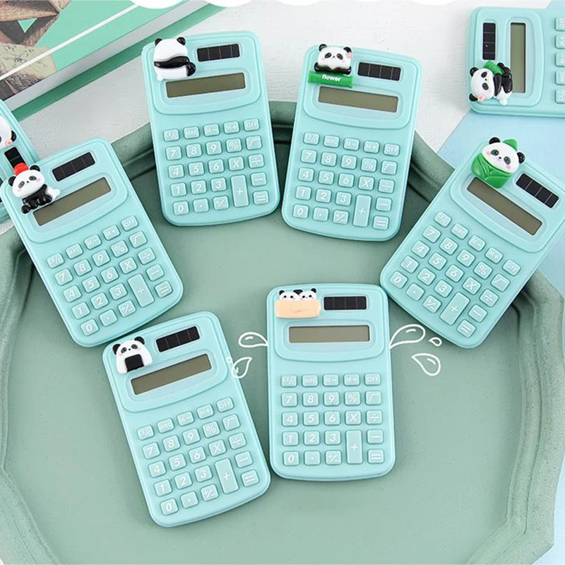 Cute Panda Mini Calculator, Small, Portable, Student Office, Small Computer, High-looking Calculator
