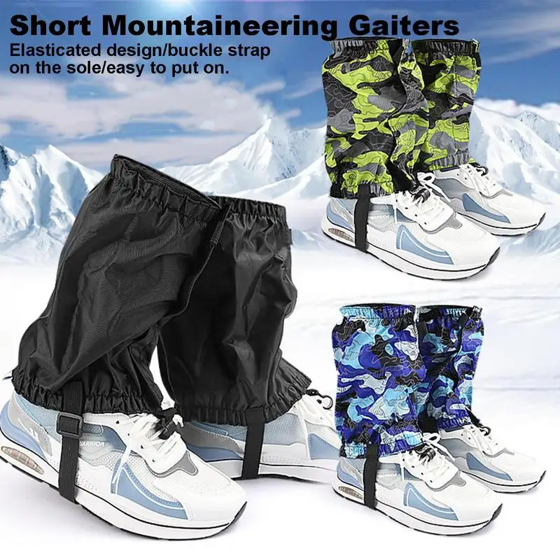 Hiking Gaiters Low Shoes Gators Snug Fit Gaiters Easy On/Off Breathable Comfortable Gaiters For Snow Trail Running Hiking