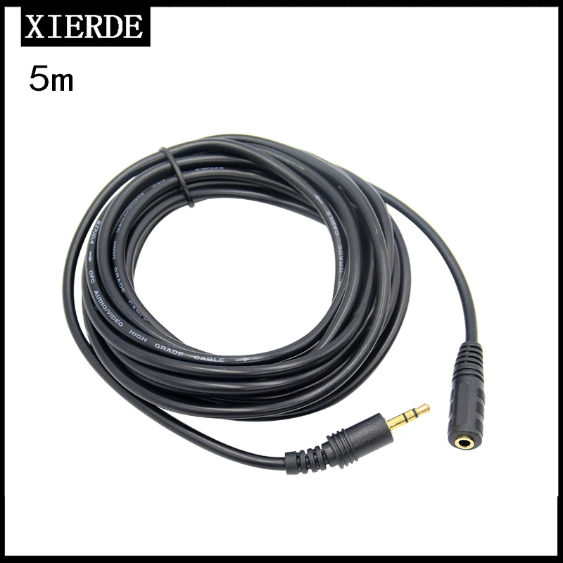 Adapted to Car Walkie-Talkie Cable 3.5mm Audio Extension Cable Jack Male to Female Headphone Cable for Car Radio Earphone Speake