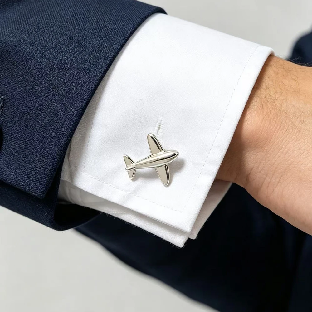 Dress Shirt French Cuff - Manchetknopen met een luchtvaartthema: een vliegtuigpropeller