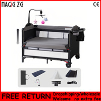 With Mosquito Net Portable Playpen Foldable Playpen Baby playpen for travel and home use Soft padded playpen Playpen for toddlers and babies