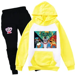 2024 neue Indigo Park Kleidung Kinder Frühling Trainings anzug Mädchen lila Rambley Hoodie Hose 2 stücke Set Kinder kleidung Jungen Sporta nzug