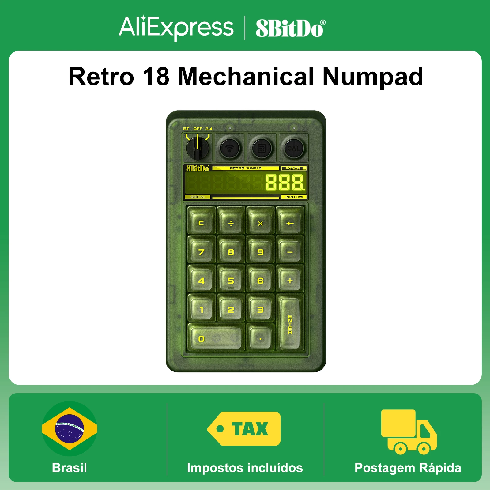 8bitdo-retro-18-mechanical-numpad-bt-24g-type-c-wired-supports-calculator-mode-xbox-edition-for-windows-android-pc