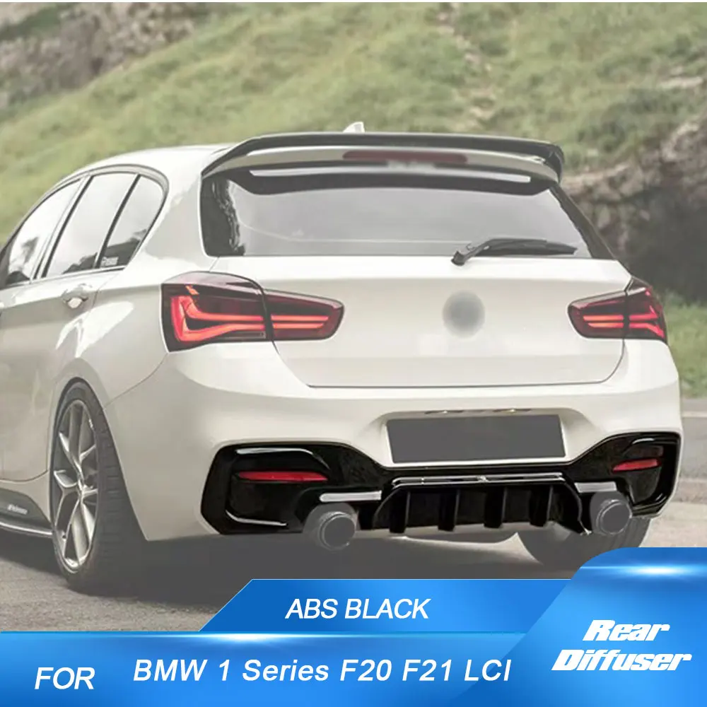 

Rear Bumper Diffuser Lip Spoiler for BMW 1 Series F20 F21 LCI M135i M140i 2015-2018 Rear Diffuser ABS Carbon Look/Gloss Black
