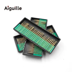 30pcs grit#120 3mmx 3mm Diamond Grinding Burr Diamond Grinding Point grinding trimming polishing points dremel Bits