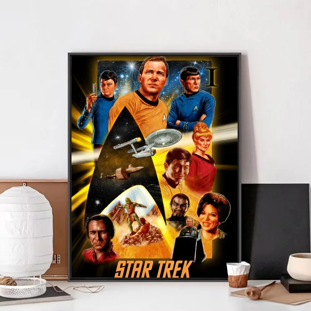 Film S-Star T-Trek Poster Fancy Wall Sticker for Living Room Bar Vintage Decorative Painting Middle Bedroom