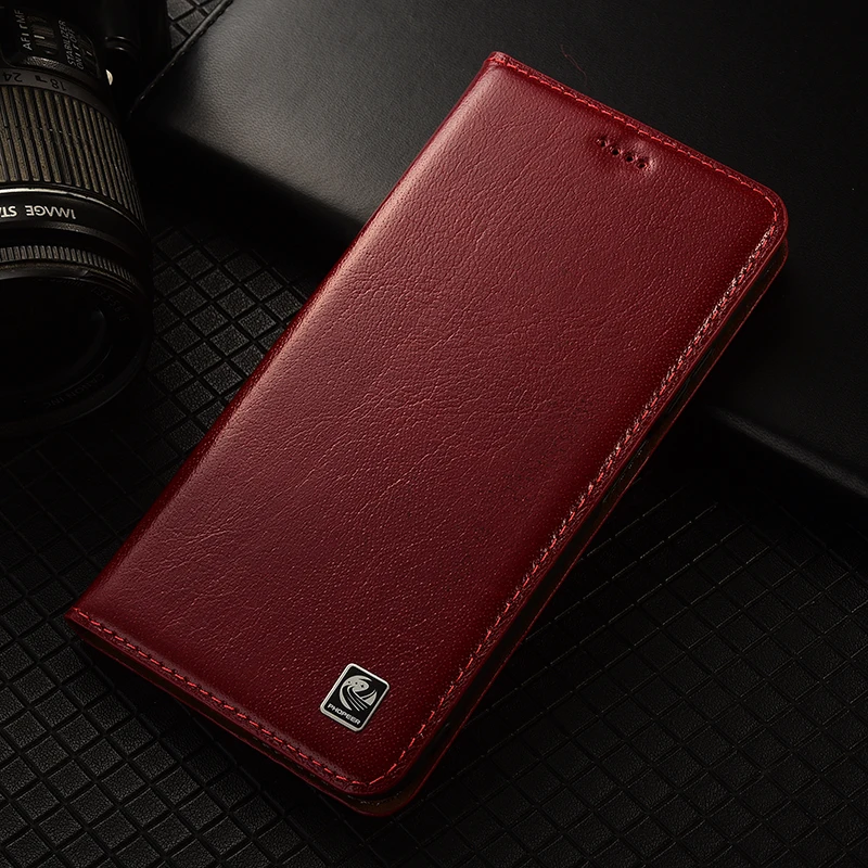 Genuine Leather Flip Case For Samsung Galaxy Note 5 7 8 9 10 20 Pro Ultra Lite Wallet Phone Cover Cases ShuiRui Series Handmade