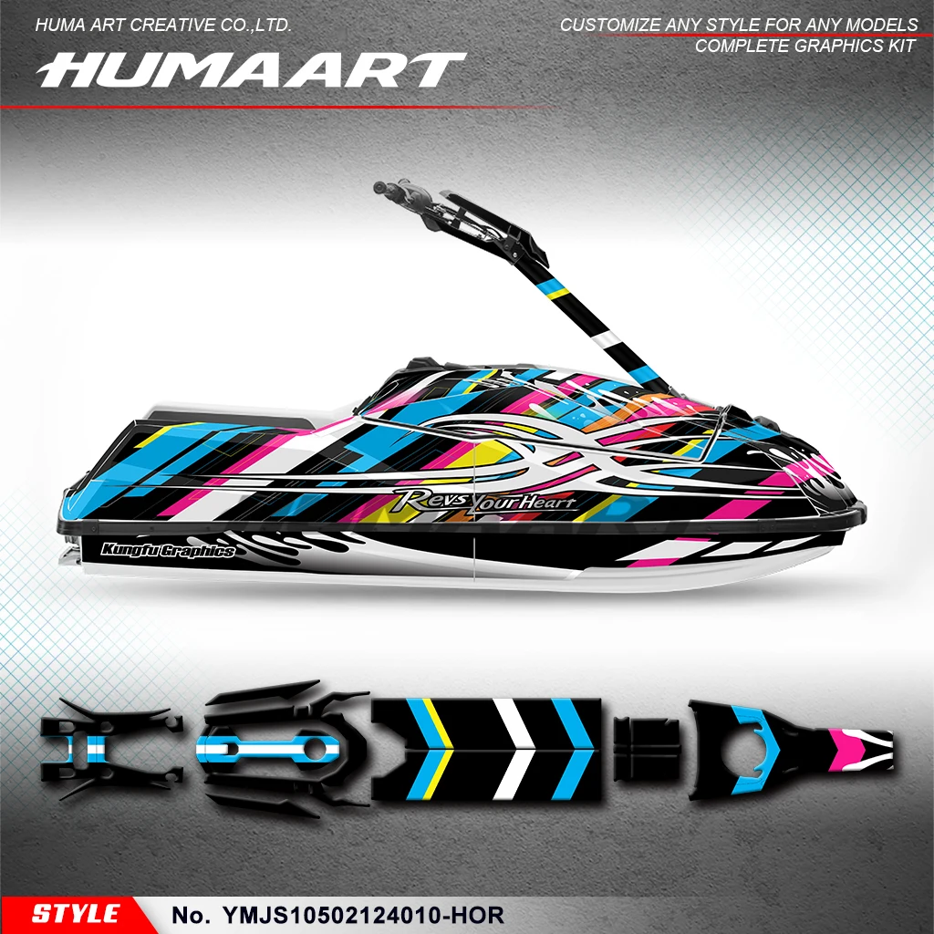 HUMAART Graphics Wrapping for Yamaha Waverunners Super Jet Ski 1050 2021 2022 2023 2024