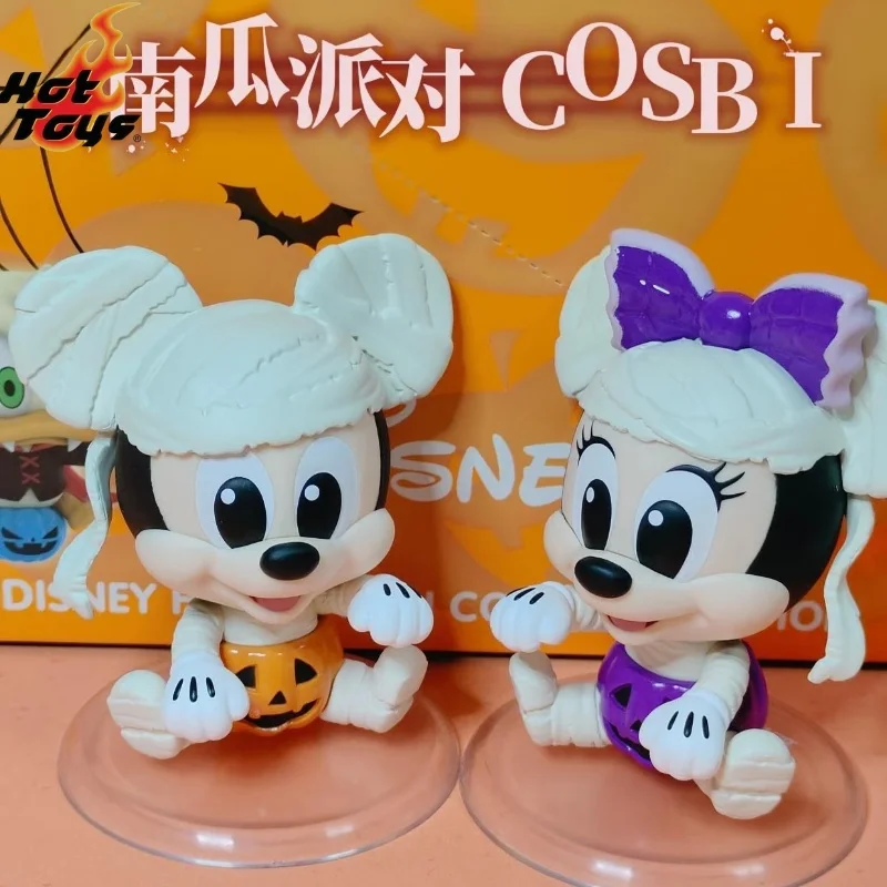 

Hot Toys New Disney Stitch A Christmas Nightmare Part 2 Cosbi Blind Box Mini Figures Mystery Box Mickey Ornament Halloween Gift