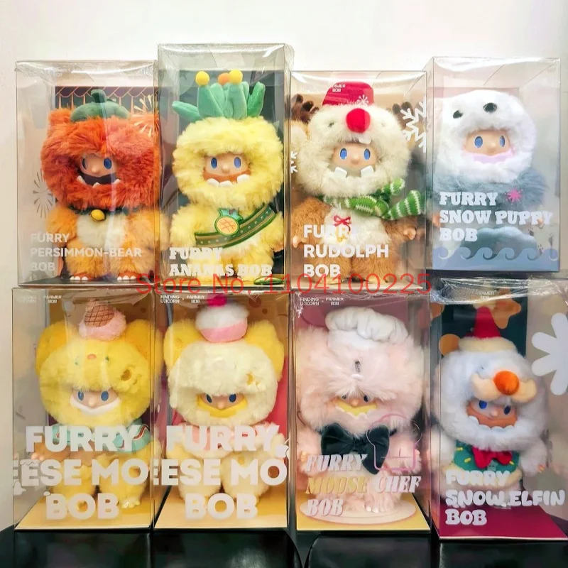 Genuine Furry City Bear Chameleon Panda Bob Series Plush Keychain Anime Figure Cute Model Vinyl Plush Doll Toys Collection Gifts