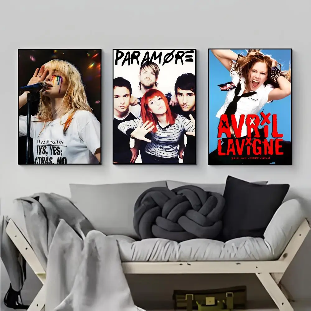 Band Rock Paramore Poster Elegant Indoor Artwork Design & Contemporary Home Decor