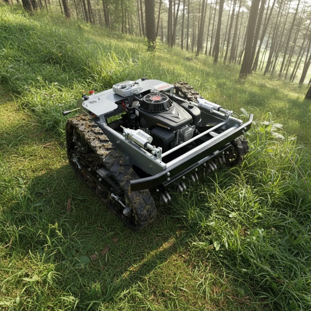 

Customize Durable RC Tracked Mower Electric Cordless for Farm and Commercial Lawn