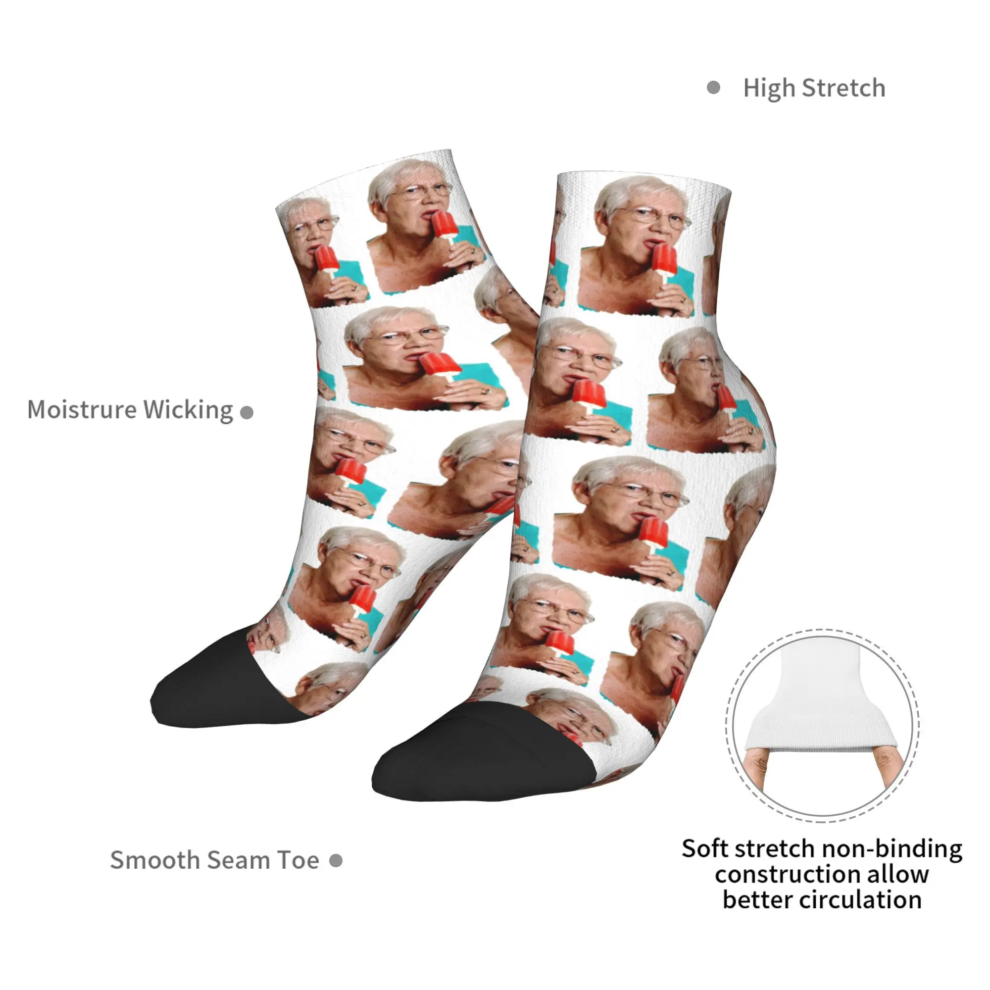 جميع المواسم الجدة الجدة الآيس كريم الجوارب Harajuku سوبر لينة الرياضة الأوسط جوارب أنبوبية جوارب الموضة الناعمة للرجال والنساء #5