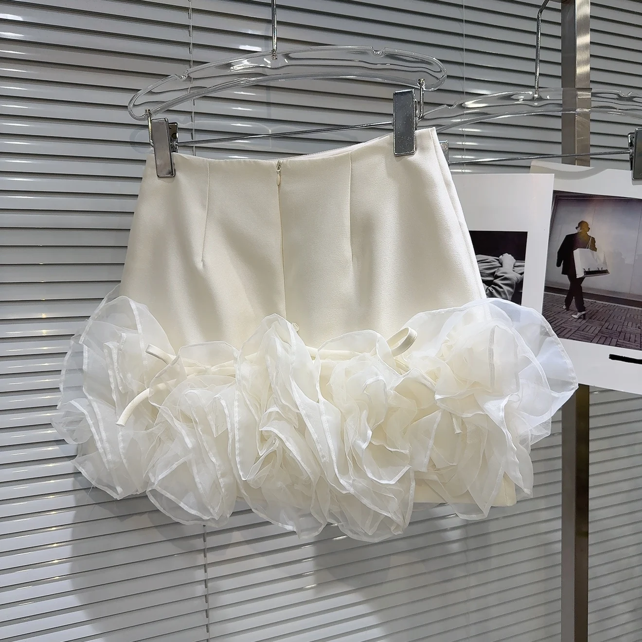 

Sweet ort A-Line Skirt Chiffon Pleated Hem Color Midi Skirt French Sle Daily Wear Polyester Fiber Stand Fit