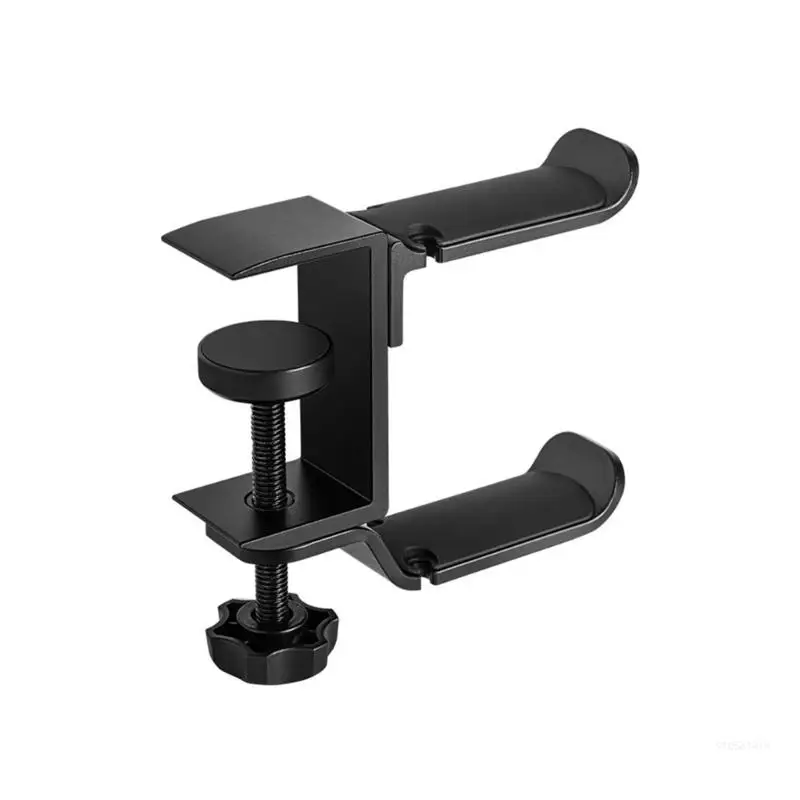 

Aluminum Headphone Stand Hook Headsets Holder, Under Desk Headset Hanger Clamp for Gaming PC Space Saving Dropship