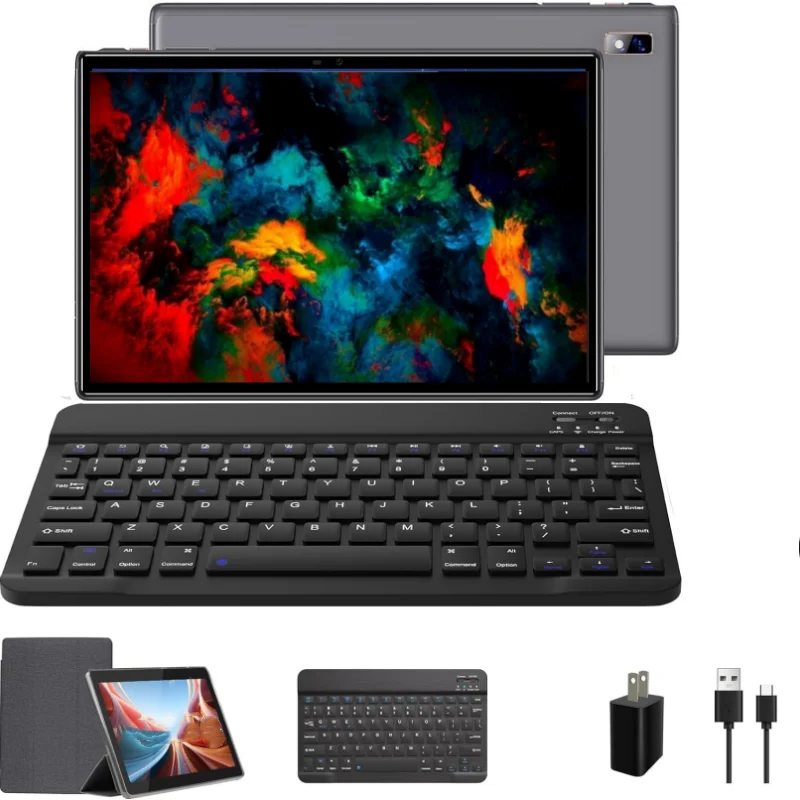 10.1 INCH T10 RAM 4GB ROM 64GB A6 Android 12 Tablet PC CPU UNISOC SC9863A Processor, Octa-Core Cortex-A53 Type-C