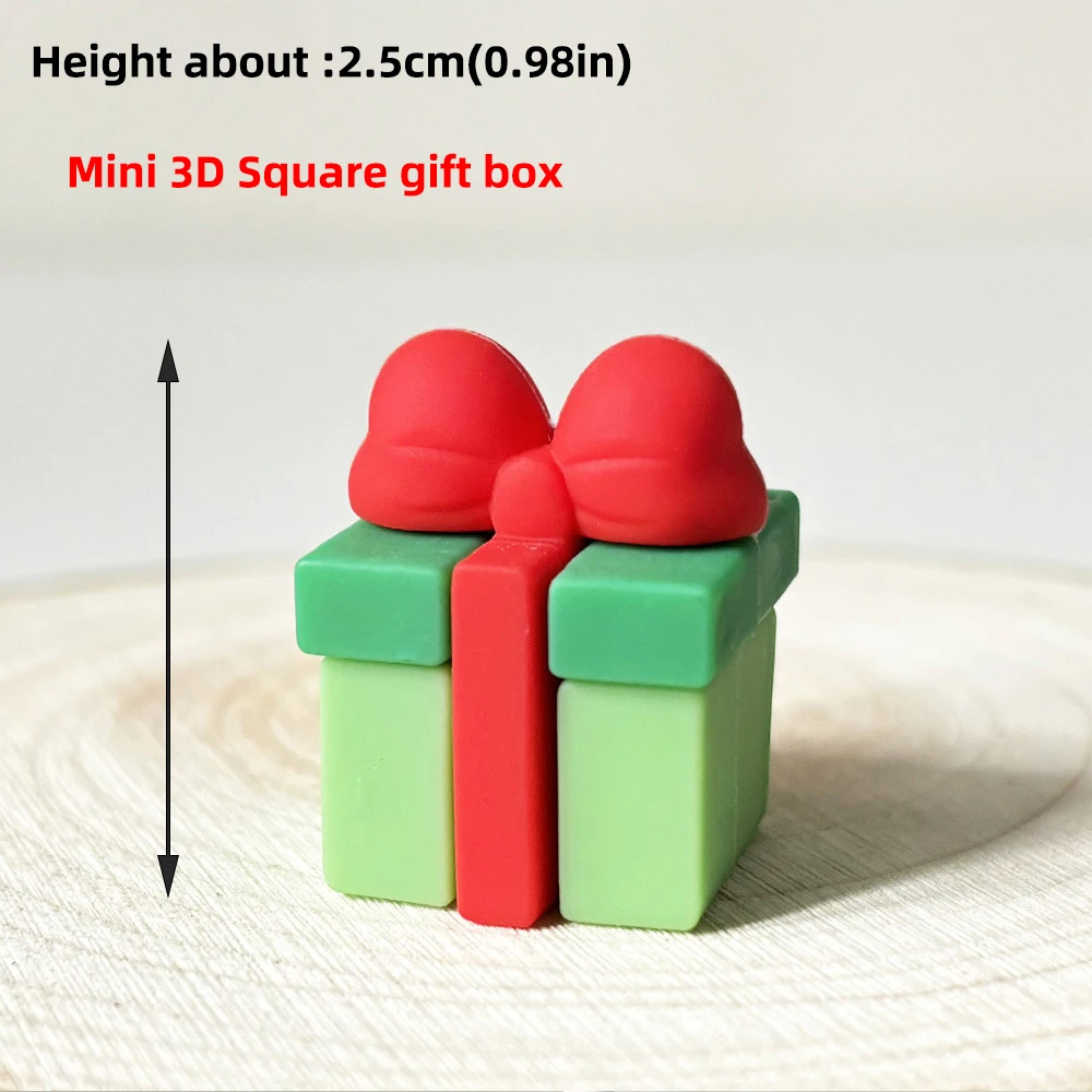 Neue Cupcake-Dekoration für Weihnachtskuchen, weicher Gummi-Weihnachtsbaum, Weihnachtsmann, Schneemann für Neujahr 2025, Weihnachts-Kuchenaufsatz – Detail 13