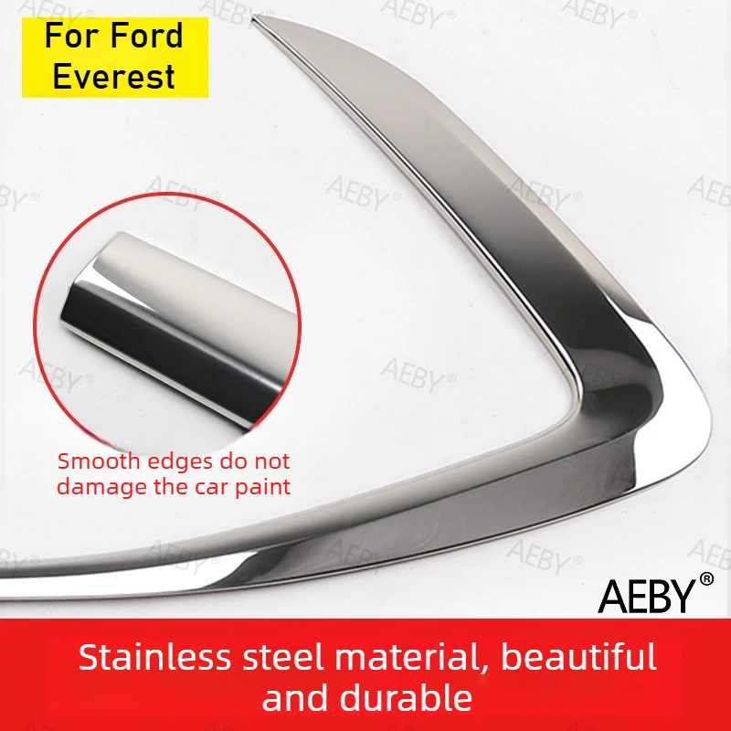 

For Ford Everest 2022-2026 car window decoration stainless steel,Polished and scratch-resistant,Bright stickers,Accessories